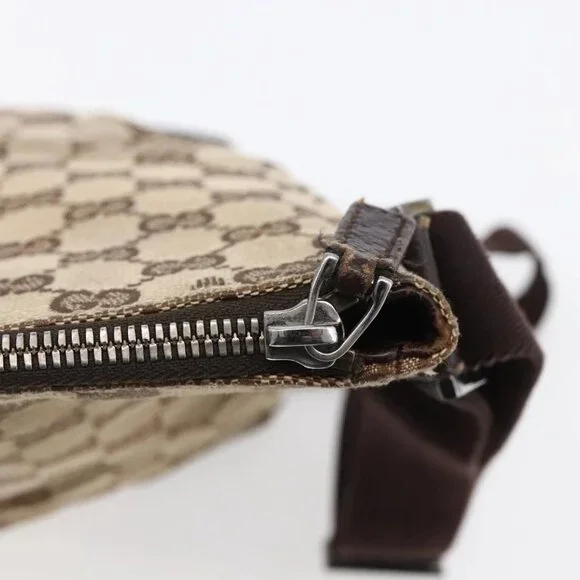 GUCCI GG Canvas Shoulder Bag Beige Silver 110054 Auth 151886 - Picture 11 of 16